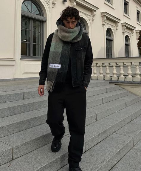 Copenhagen Style Men Winter, Mens Autumn Fashion 2023, Men’s Winter, Stockholm Style Men Winter, Copenhagen Style Men, Winter Stockholm, Scarf Outfit Men, Winter Outfits Men Streetwear, Spiritual Fashion