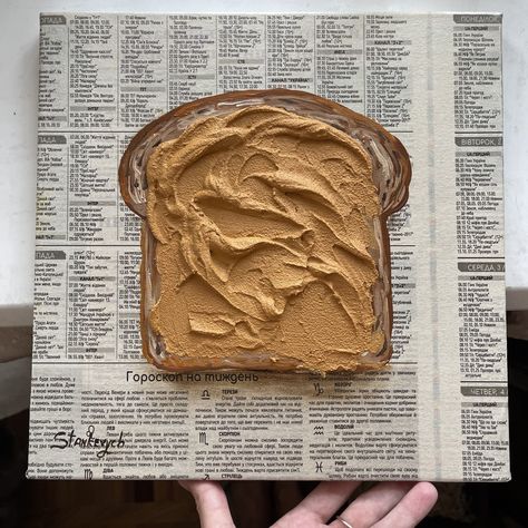 Peanut butter Impasto painting Newspaper art Breakfast painting Food painting Toast art by Stankevych | acrylic painting food
, kitchen artwork painting
, kitchen artwork painting
, acrylic painting kitchen art
, oil painting food
, kitchen paintings art wall decor
, kitchen paintings art wall decor bohemian
, fruit wall art
, fruit art print
, fruit painting prints
, abstract fruit painting
, fruit canvas painting Food On Newspaper, Kitchen Oil Painting, Toast Painting, Bread Painting, Breakfast Painting, Toast Art, Bread Crust, Peanut Butter Toast, Butter Toast