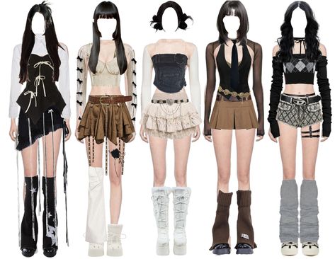 Muse Outfit, Short Black Wigs, Ideas For Black Hair, Korean Outfits Kpop, Kpop Fits, Kpop Concert Outfit, Preformance Outfits, Fashion Top Outfits, Concert Fits