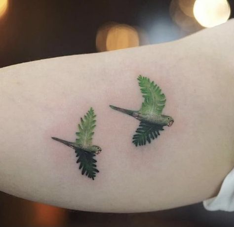 Rio Movie Tattoo, Parrotlet Tattoo, Green Bird Tattoo, Green Parrot Tattoo, Green Cheek Conure Tattoo, Lorikeet Tattoo, Quaker Parrot Tattoo, Parrots Tattoo, Conure Tattoo