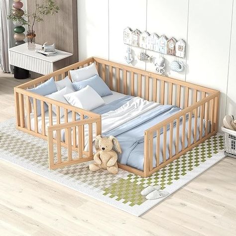 Full Size Floor Bed, Floor Bed For Kids, Toddler Floor Bed Frame, Newborn Baby Bedding, Montessori Floor Bed, Toddler Floor Bed, Bed For Kids, Floor Bed Frame, Kids Bed Frames