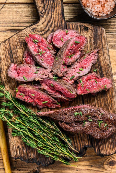 Bobby Flay Hanger Steak Churrasco Recipe, Best Cut Of Steak, Flap Steak, Bobby Flay Recipes, Cuts Of Beef, Hanger Steak, Steak Cuts, Steak Marinade, Corn Beef And Cabbage