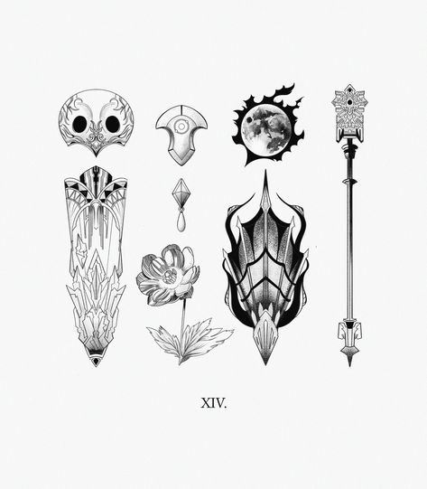 Ffxiv Tattoo, Final Fantasy Tattoo, Fantasy Tattoos, Final Fantasy Artwork, Gaming Tattoo, Final Fantasy Xiv, Fantasy Artist, Anime Tattoos, Tattoo Style