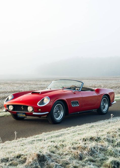 250 Gt California, Ferrari Vintage, Classic Ferrari, Vintage Cars 1950s, 60s Cars, Ferrari Testarossa, Ferrari California, Ferrari 250, Italian Cars