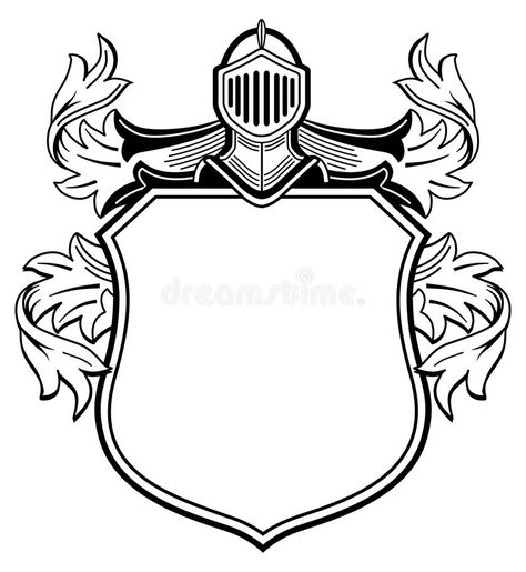 Knight with coat of arms. An illustration of a knight with a coat of arms , #spon, #coat, #Knight, #arms, #knight, #illustration #ad Family Crest Template, Crest Template, Medieval Crest, Shield Shapes, Silhouette Ornaments, Plain Coats, Knight Shield, Family Shield, The Ancient Magus Bride