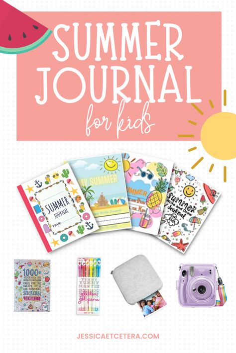 Summer Journal Prompts For Kids, Summer Journal Ideas For Kids, Journaling Ideas For Kids, Kids Summer Journal, Kids Journal Prompts, Journal Ideas For Kids, Kids Journal Ideas, Summer Journal Ideas, Bullet Journal For Kids