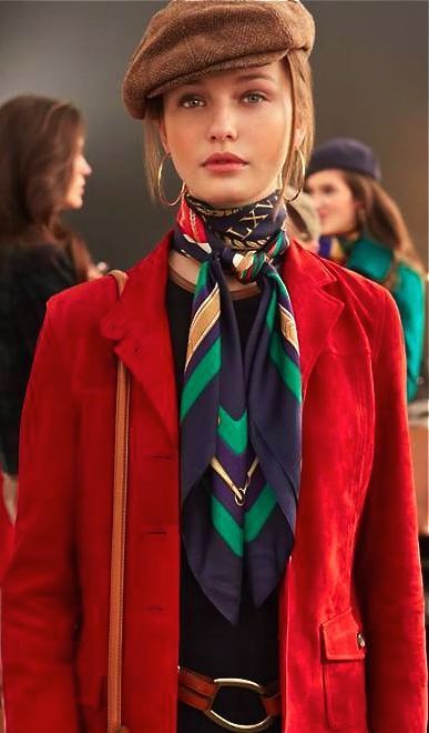 tendencias de moda Zen Mode, Ralph Lauren Scarves, Scarf Trends, Ways To Wear A Scarf, How To Wear A Scarf, Scarf Outfit, How To Wear Scarves, Inspired Outfits, 가을 패션