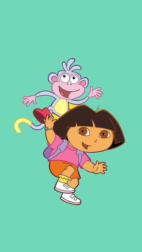 Dora And Boots Wallpaper, Dora And Her Monkey, Dora The Explorer Wallpaper, Dora Monkey, Dora Pfp, Dora Wallpaper, Dora The Explorer Images, Dora And Boots, Explorer Boots