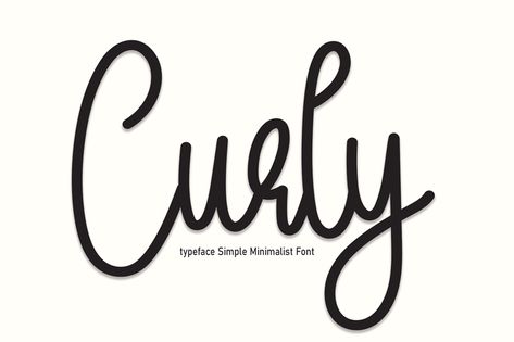 Curly Font Download is available free from FontGet. Curly is a Free Font for personal use created by andikastudio. Curly is a Script type font that can be used on any device such as PC, Mac, Linux, iOS and Android. This font has 1 styles available ( Curly ). Curly Fonts, Curly Font, Tattoo Fonts Generator, Style Letters, Brush Script Fonts, Minimalist Font, Best Script Fonts, Wall Displays, Website Logo