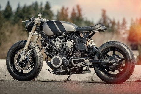 Bal Deo's Virago Cafe Racer (2) Virago Bobber, Virago Cafe Racer, Street Custom, Xjr 1300, Yamaha Cafe Racer, Sportster Bobber, Bmw R100, Yamaha Virago, Мотоциклы Cafe Racers