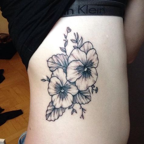 Pin on Tattoos Pansy Ankle Tattoo, Black Violet Tattoo, Violet Sleeve Tattoo, Pansies Tattoo Black And White, Pansie Flower Tattoo, Pansy Flowers Tattoo, Pansy Tattoo Black And White, Pansie Tattoo, Pansy Flower Tattoo