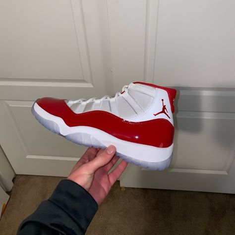 Size 11. “Cherry Red” Jordan 11s Red Cherry 11s, Cherry Red 11s, Jordan 11s Cherry, Jordan 11 Red, Cherry 11, Cherry 11s, Jordan 11 Cherry, Sneaker Ball, Jordan 11s