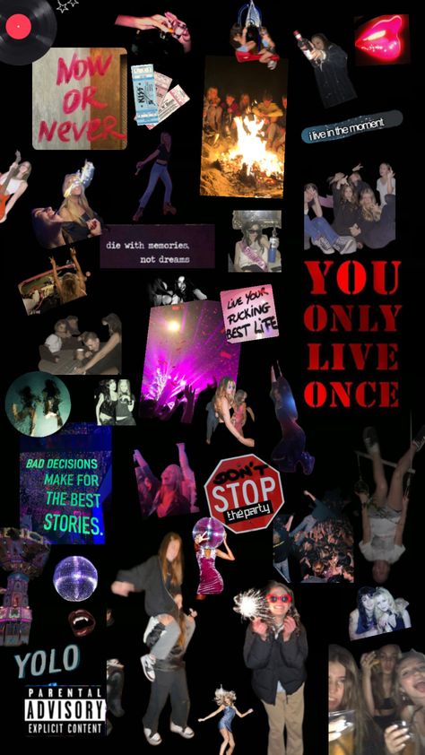 My mindset this summer #yolo #summer #fun #youonlyliveonce #summer24 #aesthetic #crazy #party #concert Yolo Summer, Aesthetic Crazy, Crazy Party, Summer Fun, This Summer, Concert