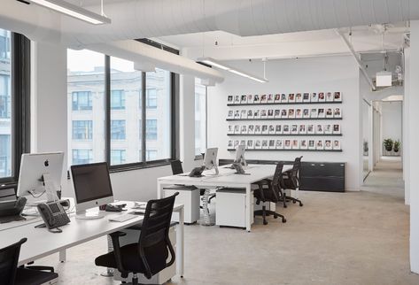 Floating Shelving, Agency Office, Minimalist Home Office, Open Space Office, City Office, Hill Interiors, Industrial Space, Exposed Concrete, Open Office