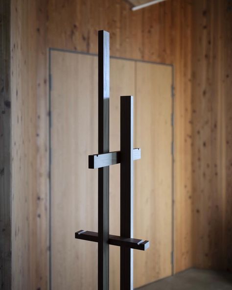 GESTALT NEW YORK on Instagram: “The Elements coat stand designed by @shin_azumi for @Ariake_Collection. This coat stand is a functional sculpture made of one type of…” Functional Sculpture, Types Of Timber, Hanger Stand, Standing Coat Rack, Coat Stand, Clothes Stand, Brick Architecture, Norm Architects, Interior D