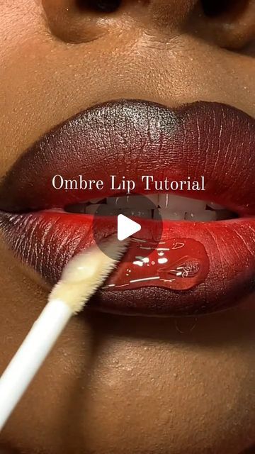 Sixfigure Cosmetics on Instagram: "Ombre Lip Tutorial. Rate it on a scale of 1-10. 

💄Be Inspirered 💄

Original only.Make your orders today at branches below:👇👇👇👇
🇰🇪NAIROBI ➖ MARION  0717 514 177@
(CBD- World Business,1st floor)

#OmbreLipstick #makeup # lipstick #maybelline
#kenya #kenyamua #makeup #Tutorial" Red Ombre Lip Black Women, Red Ombre Lips, Ombre Lips Tutorial, Glamour Makeup Looks, Lipstick Maybelline, Ombre Lipstick, Ombre Lip, Lip Tutorial, Ombre Lips