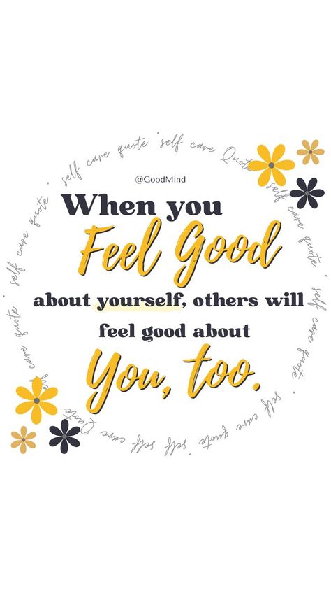 When You Feel Good About Yourself, Others Will Feel Good About You, Too!
💫 Self-confidence and self-esteem can have a positive impact on how others perceive us.
💫 It emphasizes the importance of feeling good about yourself and the potential ripple effect that can have on your social interactions.#loveyourselfquotes #loveyourselffirst #loveyourlife #loveyourself #selfimprovement #selfcare #quotesaboutlife #selfreminder #selfawareness #quoteoftheday #quotesdaily #quote Feeling Good About Yourself, Feel Good About Yourself, Ripple Effect, Care Quotes, Feeling Good, Inspirational Thoughts, Social Interaction, Healing Quotes, Self Confidence