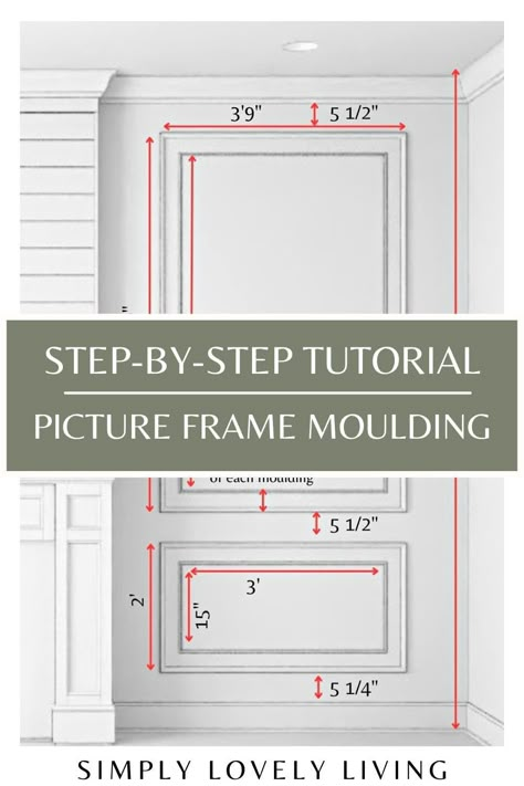 Living Room Picture Molding, Diy Picture Molding, Picture Frame Molding Entryway, Wall Picture Frame Molding, Picture Frame Trim, Venetian House, Batten Bathroom, Wall Wainscoting, Wall Trim Molding