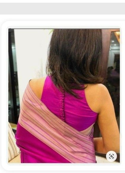 Blouse Sleeves Design Latest, Latest Blouse Back Neck Designs, Blouse Back Designs, Maharashtrian Bride, Indian Blouses, Saree Jacket Designs, Sleeveless Blouse Designs, Designs Blouse, Blouse Back Neck