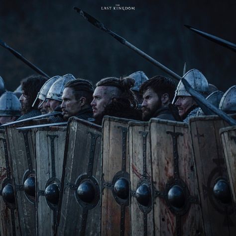 The front line. #SevenKingsMustDie #TheLastKingdom | Instagram The Last Kingdom Cast, Mark Rowley, Arnas Fedaravicius, Arryn House, The Last Kingdom Series, Alexander Dreymon, Medieval Games, Last Kingdom, Vikings Ragnar