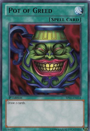 Pot of Greed Yugioh Decks, Kartu Pokemon, Battle City, Z Cards, Collectible Trading Cards, Yugioh Cards, Card Drawing, E Card, Yu Gi Oh