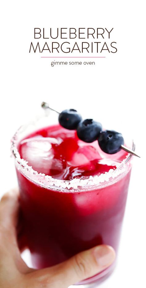 Blueberry Margarita, Party Beverages, Blueberry Cocktail, Refreshing Summer Cocktails, Blueberry Lemonade, Gimme Some Oven, Easy Blueberry, Boozy Drinks, Vodka Drinks