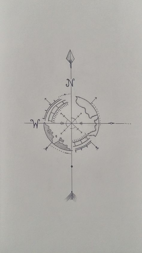 Compass Tattoo Spine, Compas Tattoo Designs Simple, Globe Compass Tattoo, Compass Fine Line Tattoo, Boho Compass Tattoo, Compass Spine Tattoo, Abstract Compass Tattoo, Minimal Compass Tattoo, Compass Tattoo Minimalist