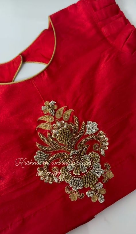 Buttis Work Blouse Design, Model Blouse Designs, Blouse Designs High Neck, Latest Bridal Blouse Designs, Blouse Works, Latest Blouse Designs Pattern, Cutwork Blouse, New Saree Blouse Designs, Model Blouse