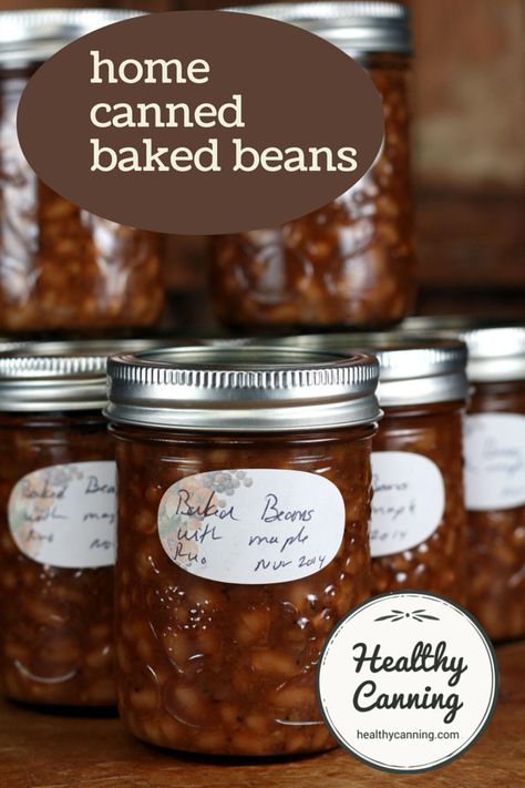 Canning Better Than Bushes Baked Beans, How To Can Baked Beans, Canning Baked Beans Pressure, Beans Meals, Baked Beans Canned, Canning Meals, Healthy Canning, Canning Beans, Canning Meat