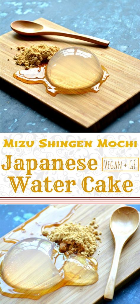 Water Cake, Mochi Recipe, Japanese Water, Sugar Syrup, Molecular Gastronomy, Japanese Dessert, Japanese Cooking, Japanese Dishes, Asian Desserts