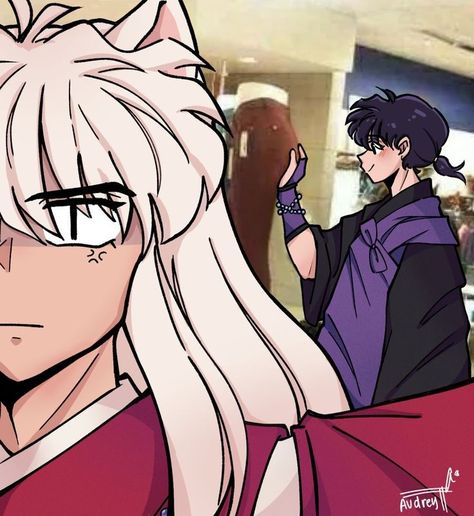 Inuyasha Memes, Inuyasha Funny, Inuyasha And Sesshomaru, Inuyasha Fan Art, Realistic Cartoons, Kagome And Inuyasha, Inu Yasha, Rumiko Takahashi, Art Style Inspiration