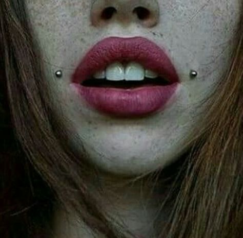 What is this piercing called? I thought it was angelbite at first, but it is higher up? 😄 ig: piercingsgirls Ampallang Piercing, Dahlia Piercing, Body Peircings, Cheek Piercings, Face Piercings, Cool Piercings, Facial Piercings, Cute Piercings, Eyebrow Piercing