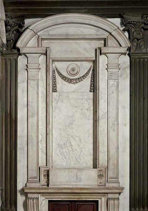 Figure 45 from Visceral space: dissection and Michelangelo's architecture | Semantic Scholar Michelangelo Architecture, Laurentian Library, Michelangelo Art, Italian Architecture, Classical Architecture, Entrance Door, Historical Architecture, Model Making, Building Design