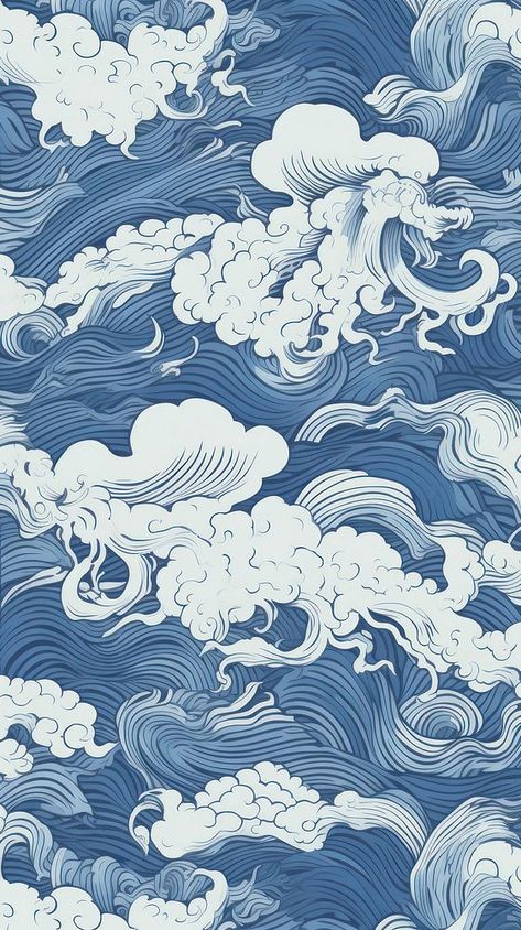 Sea art wallpaper outdoors. AI generated Image by rawpixel. | premium image by rawpixel.com / Nardsucha Sea Art Wallpaper, Aop Prints, Wallpaper Outdoors, Water Digital Art, Clouds Chinese, Wallpaper Waves, Background Sketch, Air Wallpaper, Japan Icon