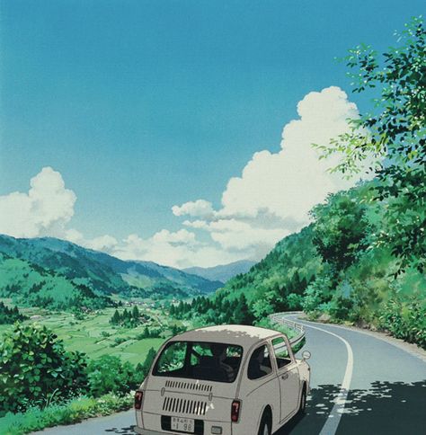 ....♡♥♡♥♡♥Love★it Art Studio Ghibli, Ghibli Artwork, Anime Gifs, Studio Ghibli Art, 수채화 그림, Ghibli Art, Ghibli Movies, Old Anime, Aesthetic Gif