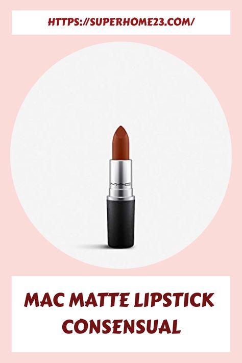 MAC Matte Lipstick Consensual is a very warm-toned, medium-dark brown with a semi-matte finish. Nearly opaque color coverage in a single layer contains 0.1 oz. Creamy Lipstick, Mac Matte Lipstick, Your Lips, Matte Lipstick, Dark Brown, Mac, Lips, Color