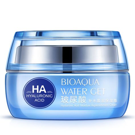 BIOAQUA Hyaluronic Acid Day Cream Whitening Moisturizing Anti Wrinkle Anti Aging Face Cream Face Care Hyaluronic Acid Cream, Hyaluronic Acid Moisturizer, Whitening Cream For Face, Creme Anti Age, Whitening Face, Brightening Skin, Anti Aging Face Cream, Moisturizing Face Cream, Anti Wrinkle Cream