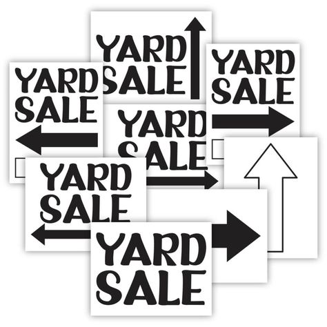 Purchase Printable Yard Sale Signs (PDF) Yard Sale Signs, Get Rid Of Stuff, Sale Signs, Medical Binder, Home Binder, Arrow Signs, Garage Sales, For Sale Sign, Yard Sale