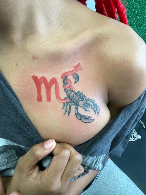 Scorpio Zodiac Tattoos, Scorpio Tattoo, Wicked Tattoos, Scorpion Tattoo, Black Girls With Tattoos, Tattoos For Black Skin, Zodiac Tattoos, Leg Tattoos Women, Pretty Tattoos For Women