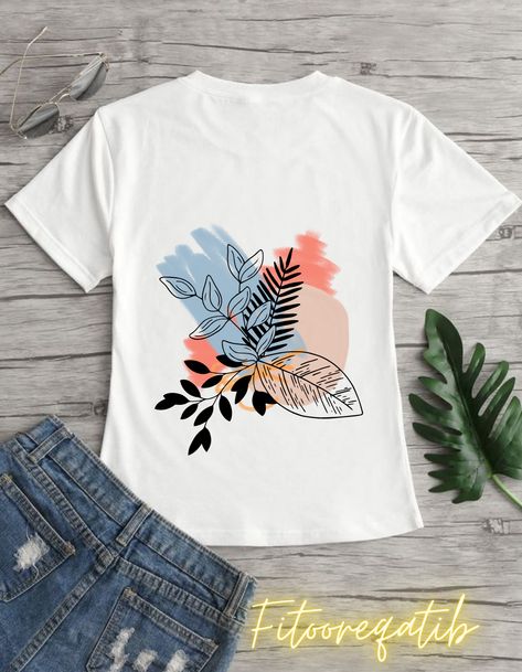 Fabric Paint Shirt, Saree Painting Designs, Painted Clothes Diy, Tshirt Painting, Fabric Painting On Clothes, Fabric Paint Designs, Paint Shirts, Trendy Shirt Designs, T Shirt Painting