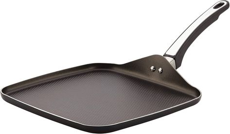 Farberware High Performance Nonstick Aluminum 11-Inch Square Griddle, Black : Amazon.ca: Home Crispy French Toast, Best Griddle, Pancake Griddle, Seared Pork Chops, Cast Iron Griddle, Best Pans, Electric Griddle, Double Burner, Glass Cooktop