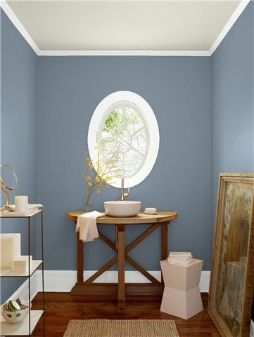 Van Deusen Blue, France Home, Paint Palettes, Color Combinations Paint, Room Artwork, Blue Paint Colors, Paint Colors For Home, Benjamin Moore, Beautiful Interiors