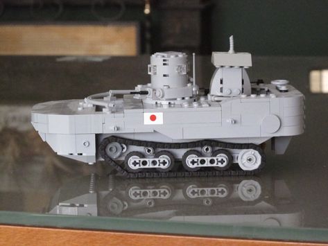 https://flic.kr/p/Mqym6J | Japanese Type 2 Ka-Mi amphibious tank - LEGO Tank Lego Tanks, Lego Tank, Lego Ww2 Tanks, Lego Soldiers, Lego Ww2, Lego System, Micro Lego, Lego Boards, Lego Custom Minifigures