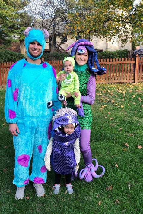 Click link to shop costumes

Need a family of 4 Halloween costume idea? Dress up as Monster's Inc characters! 3 Family Halloween Costumes, Brother Sister Halloween Costumes, Monsters Inc Halloween Costumes, Matching Family Halloween Costumes, Disney Family Costumes, Monsters Inc Halloween, Sister Halloween Costumes, Family Themed Halloween Costumes, Handmade Halloween Costumes