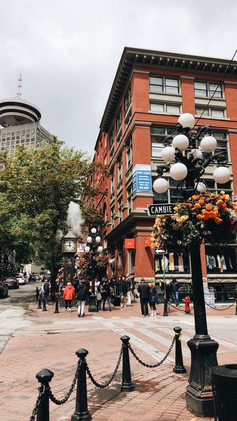 Gastown in Vancouver, B.C. Vancouver Gastown, Gastown Vancouver, School Campus, Downtown Vancouver, O Canada, 2023 Vision, Film School, Vancouver Canada, Shahrukh Khan