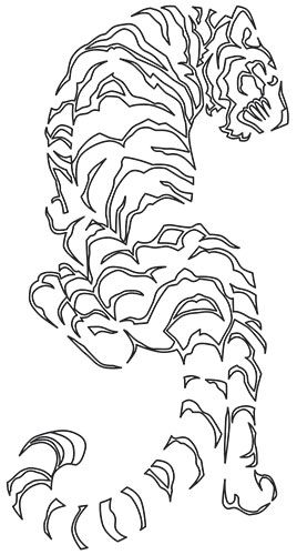 Tattoo Tiger Design, Tattoo Tiger, Tiger Tattoo Design, Tiger Drawing, Stained Glass Patterns Free, Animal Stencil, Urban Threads, Tattoo Style Drawings, Tiger Design