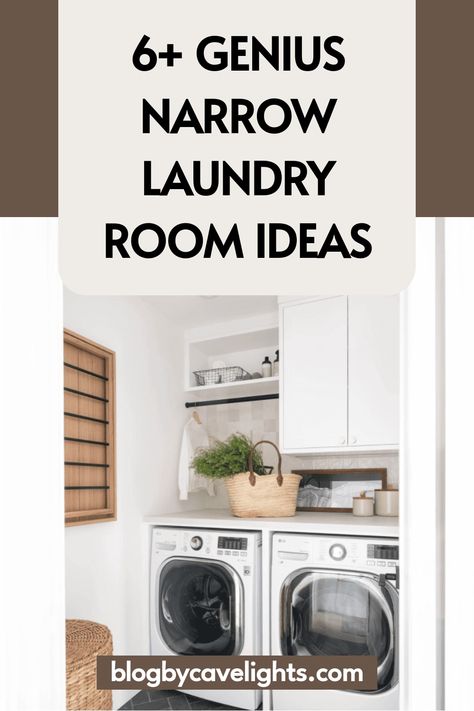 6 narrow laundry room ideas Laundry Room In Hallway, Narrow Laundry Room Storage, Narrow Hallway Entrance, Narrow Laundry Room Design, Narrow Laundry Room Ideas, Laundry Room Storage Ideas, Narrow Laundry, Laundry Room Design Ideas, Narrow Laundry Room