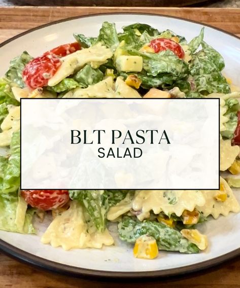 BLT Pasta Salad Jalapeno Ranch Dressing, Classic Blt Sandwich, Blt Pasta Salad, Buffalo Chicken Chili, Squirrel Food, Blt Pasta, Blt Pasta Salads, Office Halloween, Spicy Cheese