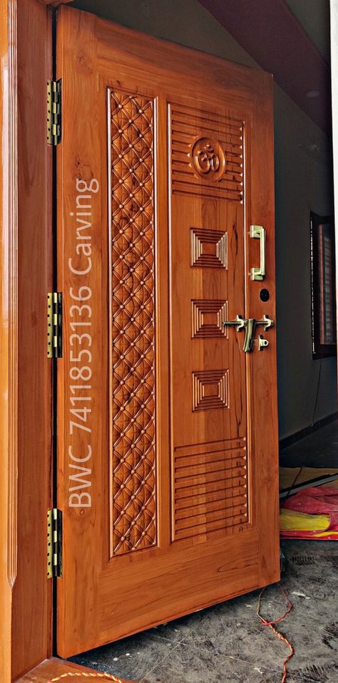 Main Door Designs, Single Main Door Designs, Teak Doors, Architecture Styles, House Front Door Design, House Architecture Styles, Single Door Design, Door Design Photos, Door Design Images