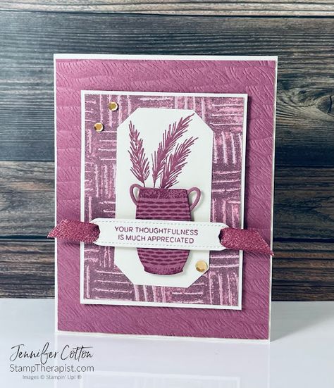 Earthen Textures, Handmade Cards Diy, Stampin Up Catalog, Card Making Tutorials, Stamping Up Cards, Card Making Inspiration, Pretty Cards, Card Maker, Simple Cards